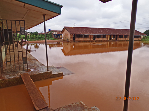 Lectures in progress, under the mercy of mosquitoes and water-borne diseases.